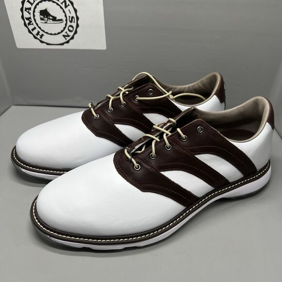 Adidas MC Z-Traxion White/Brown Golf Men\'s Shoes IG0910 Size 12 NEW